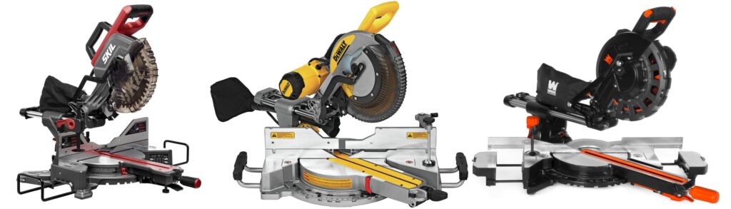 10 Inch Sliding Compound Miter Saw combined image