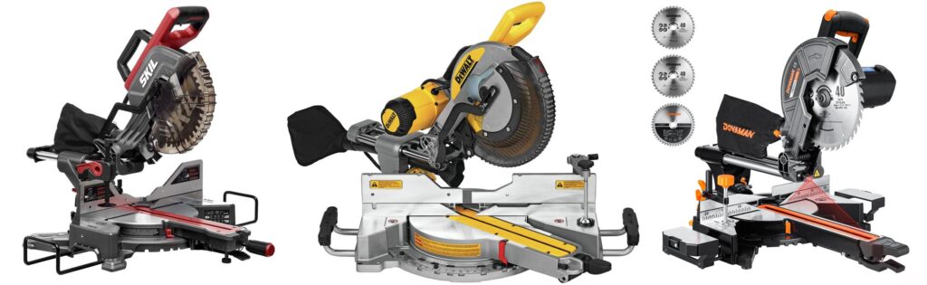 10 Inch Sliding Miter Saw combined image