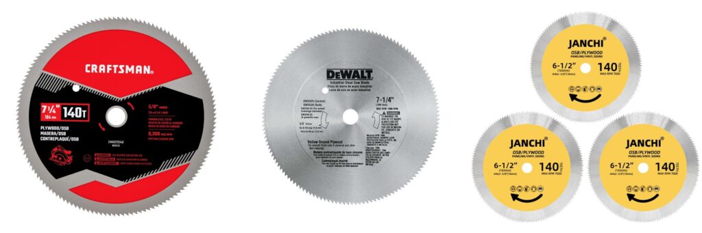 140 Tooth Circular Saw Blade combined image