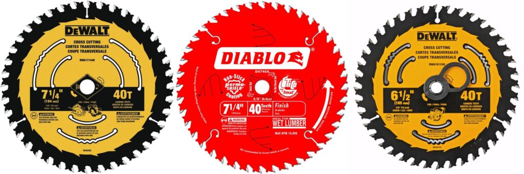 40 Tooth Circular Saw Blade combined image