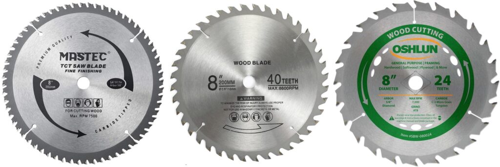 8 Inch Circular Saw Blade combined image