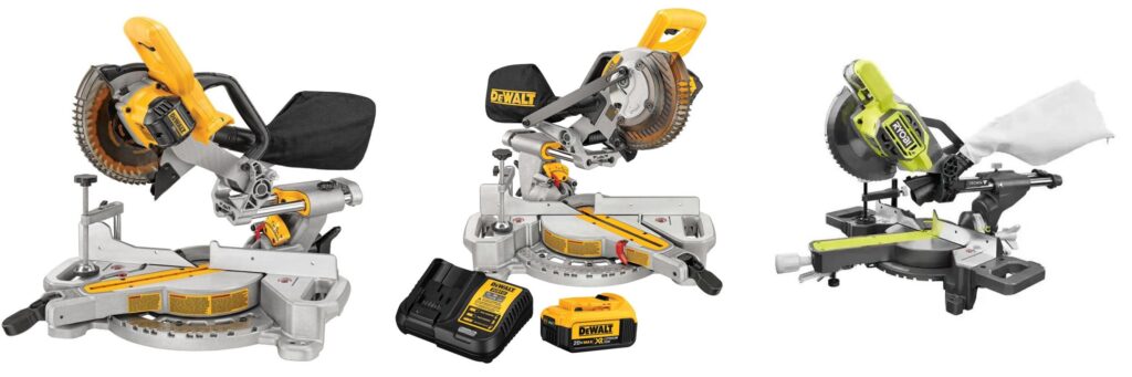 Best Battery Powered Chop Saw combined image