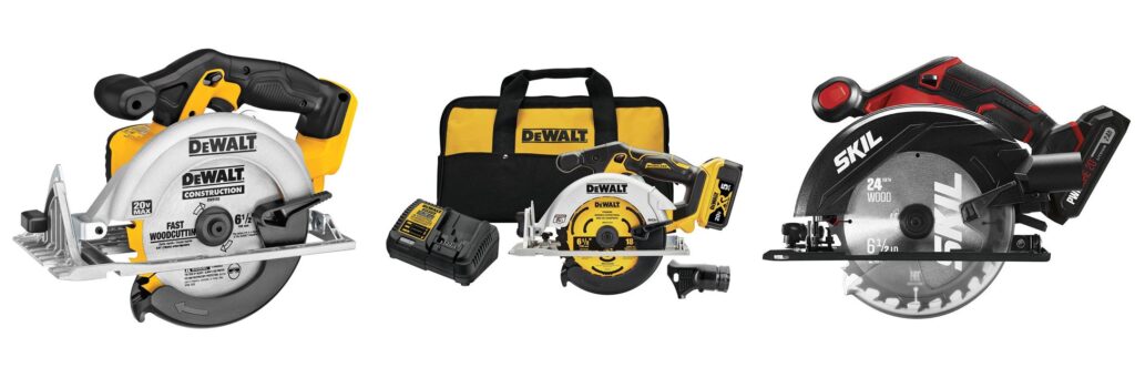 Best Battery Powered Circular Saw combined image
