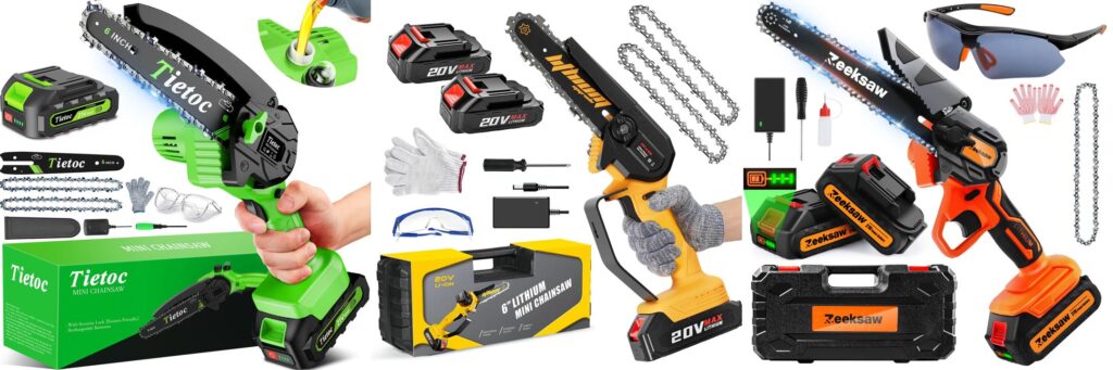Best Battery Powered Hand Saw combined image