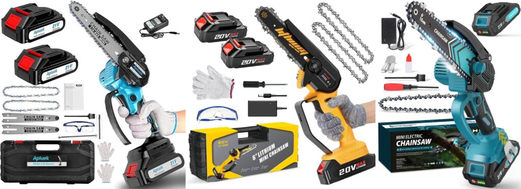Best Chainsaw For Compact Designs combined image