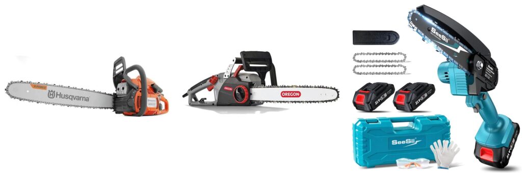 Best Chainsaw For Cutting Firewood combined image