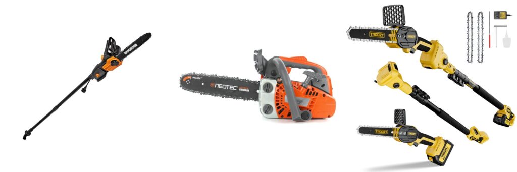 Best Chainsaw For Cutting Large Trees combined image