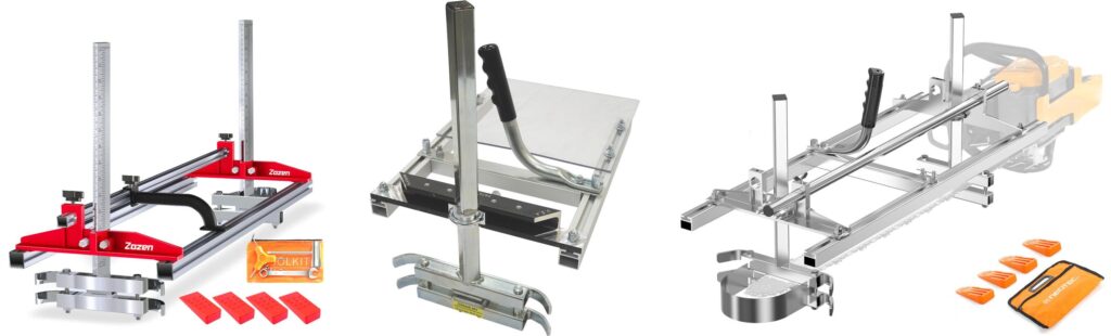 Best Chainsaw For Cutting Logs combined image