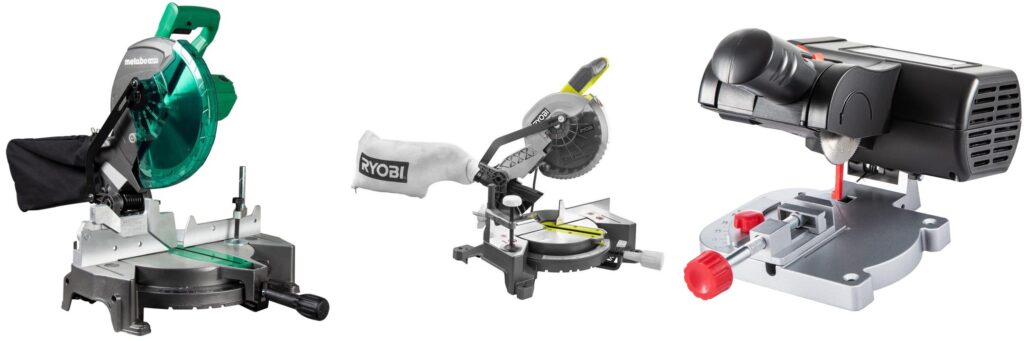 Best Chop Saw For Trim Work combined image