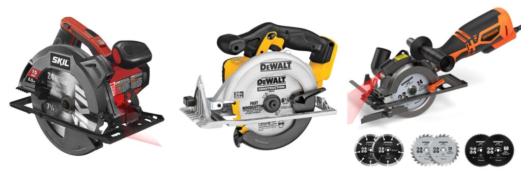 Best Circular Saw For Woodworking combined image
