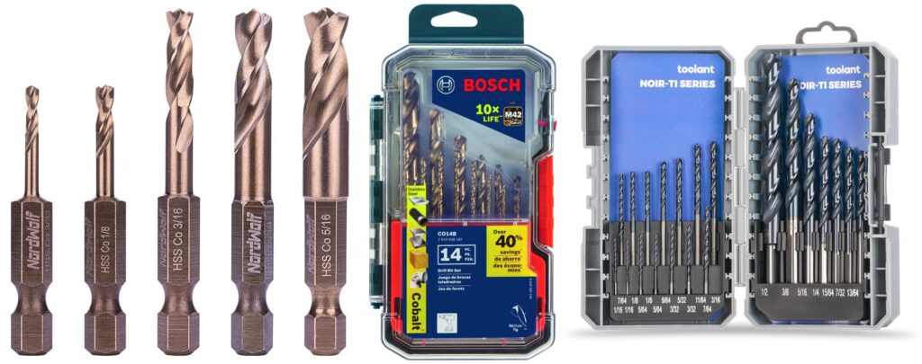Best Drill Bit For Stainless Steel combined image
