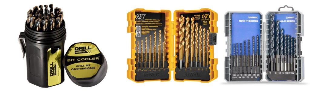 Best Drill Bits For Hard Steel combined image