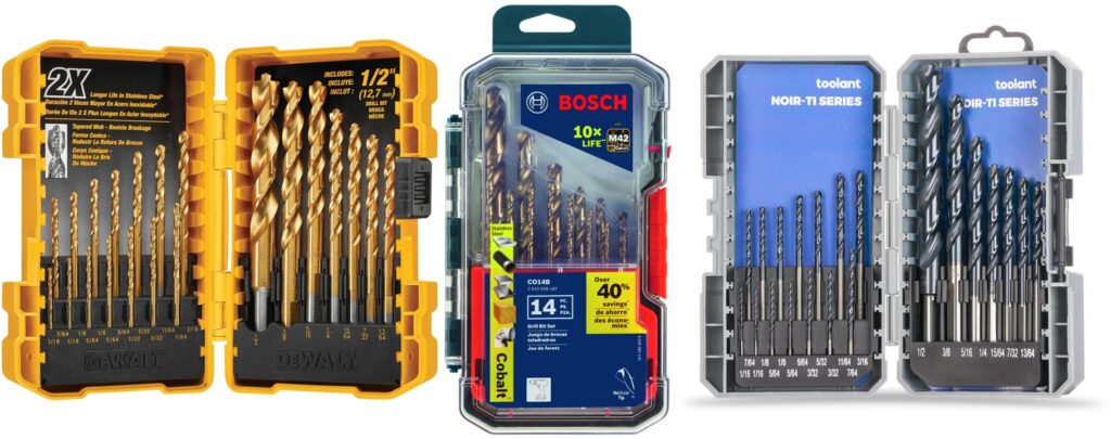 Best Drill Bits For Hardened Steel combined image