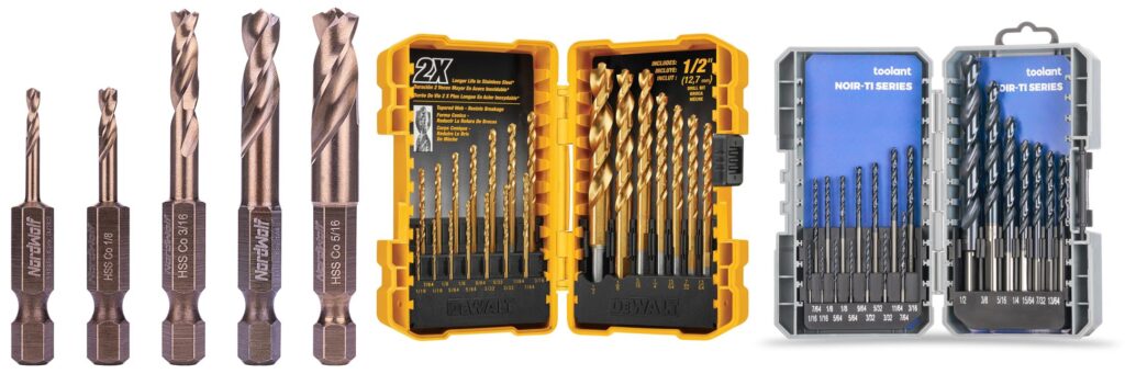 Best Drill Bits For Stainless Steel combined image