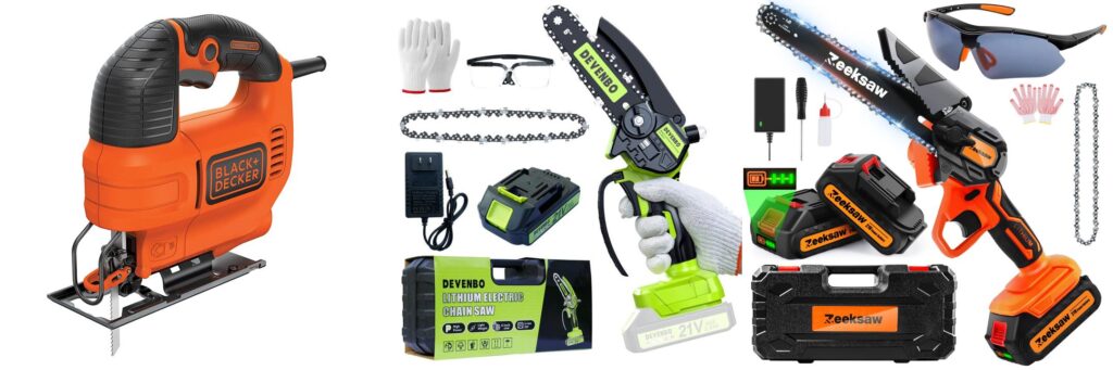 Best Electric Hand Saw For Cutting Wood combined image