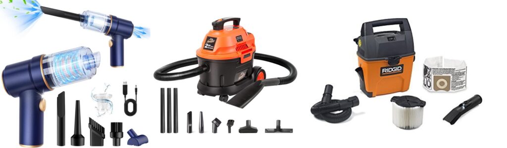 Best Wet Dry Vacuum Cleaner For Car combined image