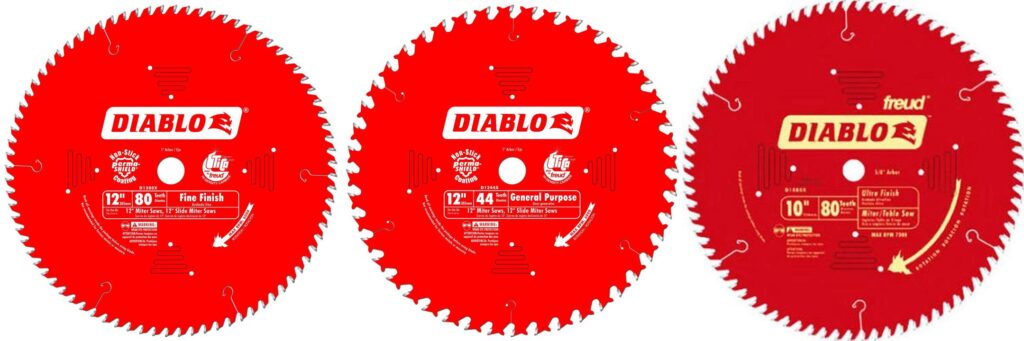 Diablo Miter Saw Blade combined image