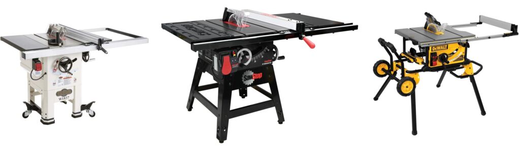 Hybrid Table Saw combined image