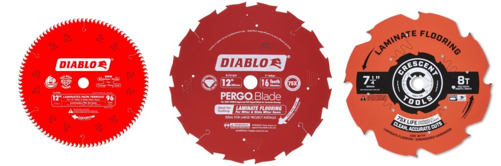 Laminate Floor Miter Saw Blade combined image