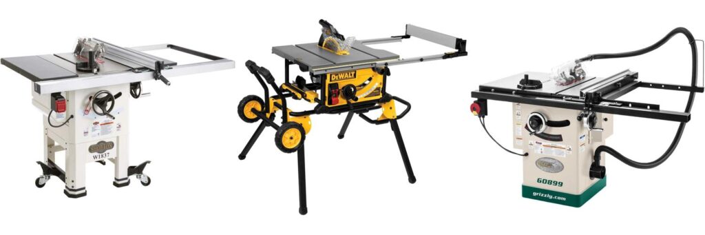 10 Inch Cabinet Table Saw combined image