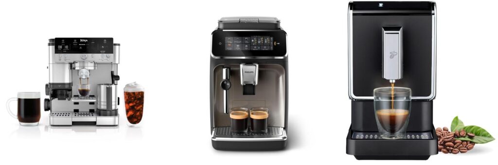 Automatic Coffee Machine With Grinder combined image