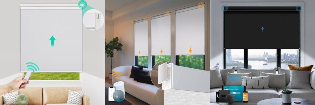 Automatic Window Blinds combined image