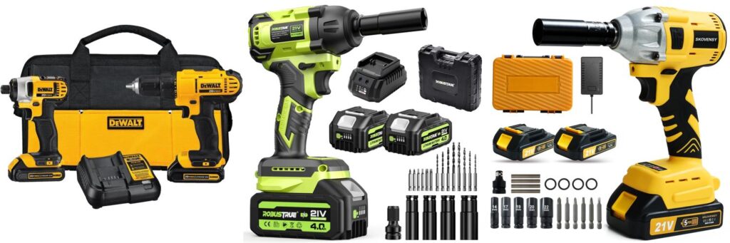 Battery Impact Drill combined image