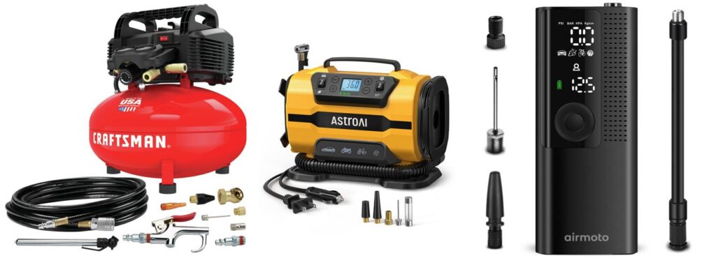 Best Air Compressor For Home Use combined image