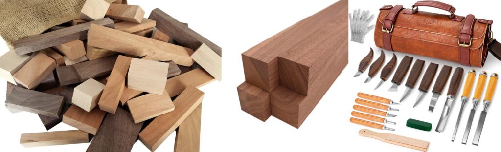 Best Hardwoods For Carving combined image