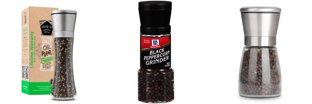 Black Pepper Grinder combined image