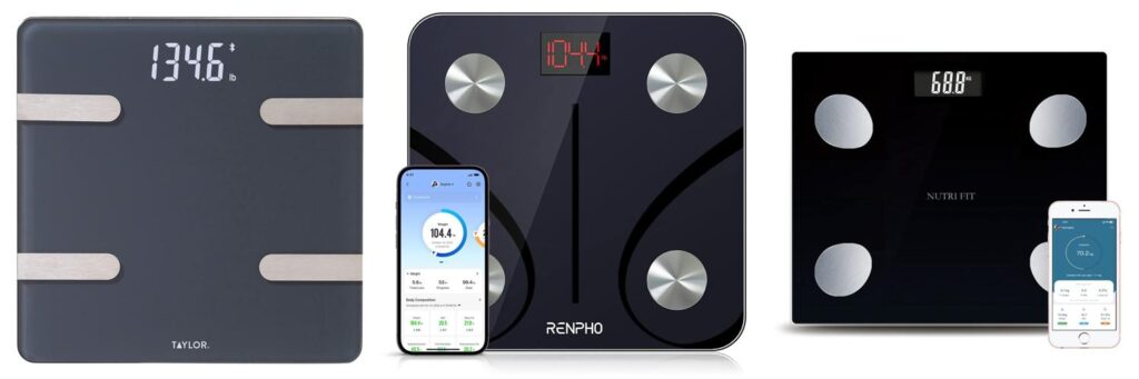Bluetooth Smart Scale For Body Composition combined image