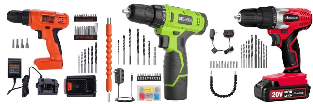 Budget Cordless Drill combined image
