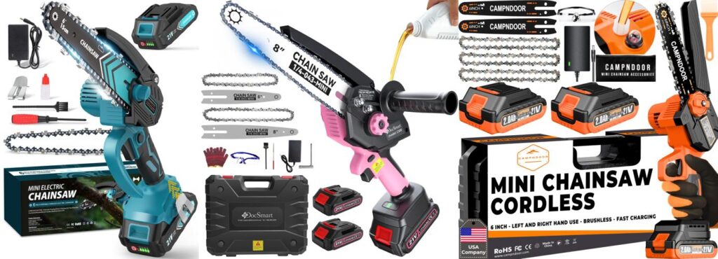 Chainsaw For Removing Roots combined image