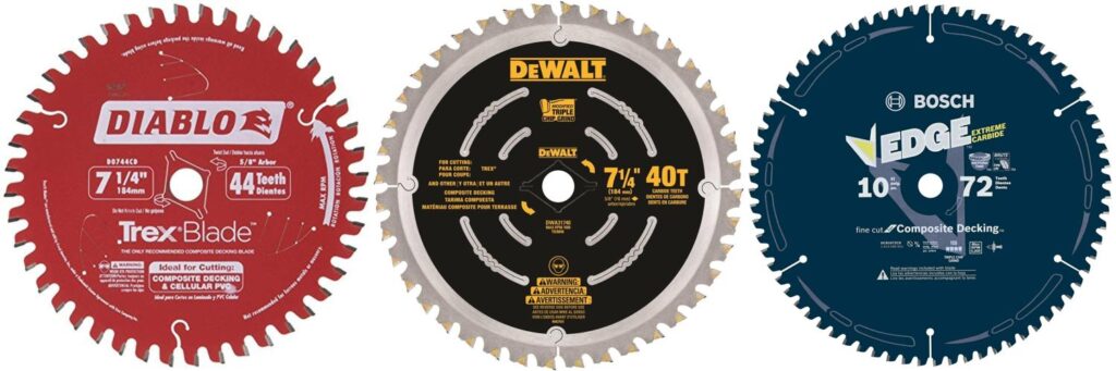 Circular Saw Blade For Composite Decking combined image