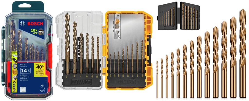 Cobalt Drill Bits For Metal combined image