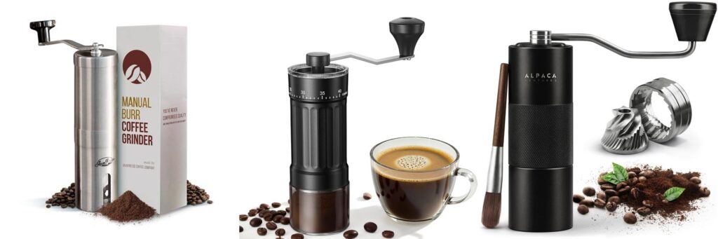 Coffee Hand Grinder combined image
