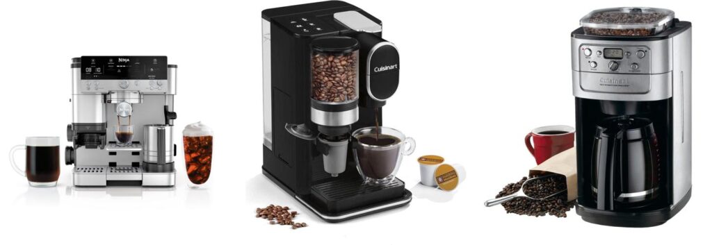 Coffee Machine With Grinder combined image