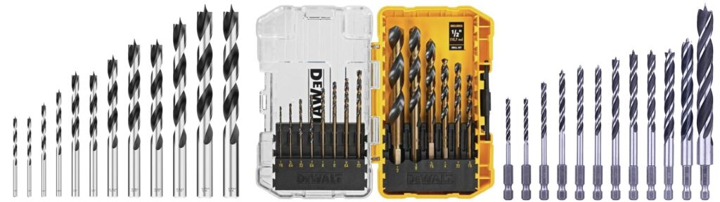 Drill Bits For Woodworking combined image