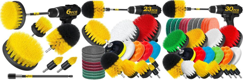 Drill Brushes For Car Detailing combined image