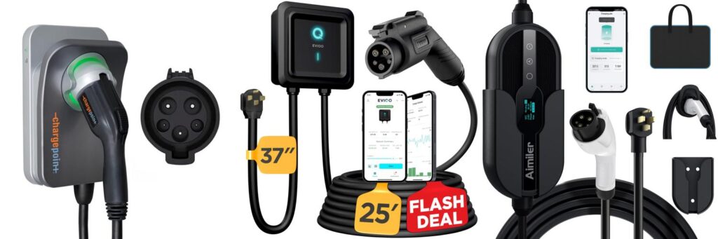 Electric Car Charging Station combined image