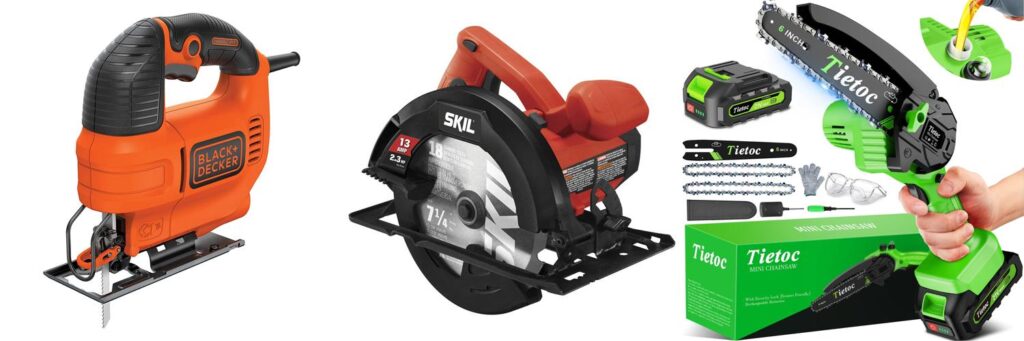 Electric Hand Saw For Wood combined image