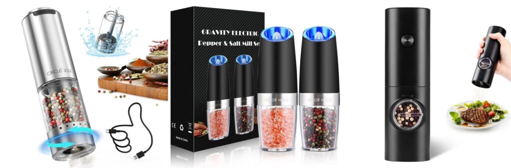 Electric Pepper Mill Grinder combined image