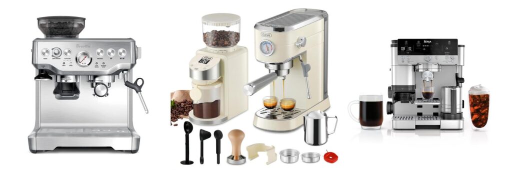Espresso Machine With Grinder combined image