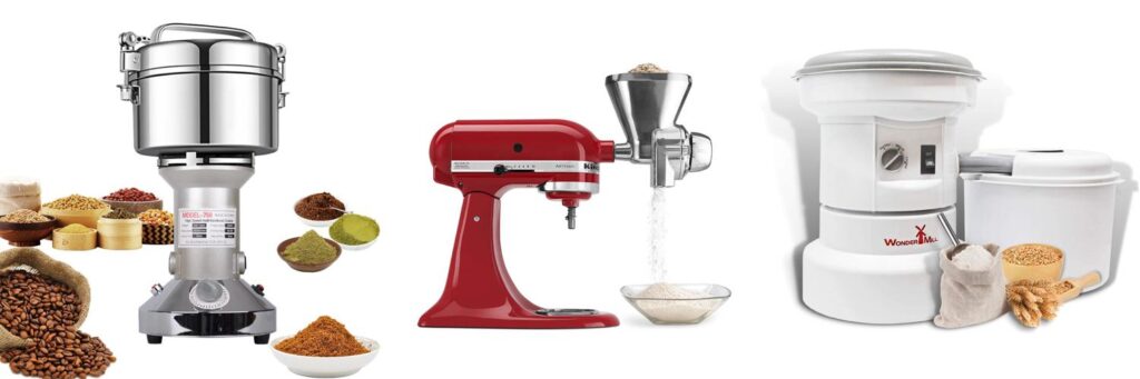 Grain Mill Grinder combined image