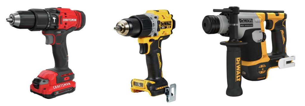 Hammer Drill Cordless combined image