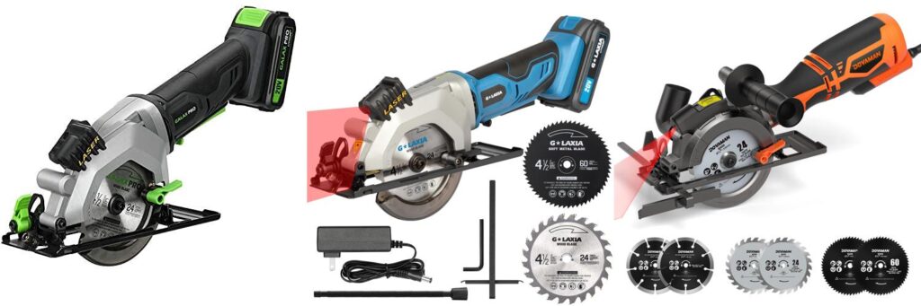 Handheld Cordless Circular Saw combined image