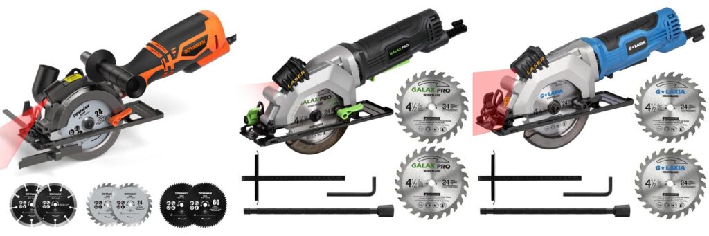 Handheld Mini Circular Saw combined image