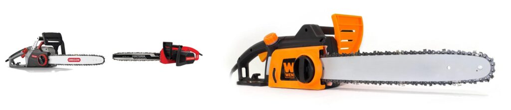 High Powered Electric Chainsaw combined image