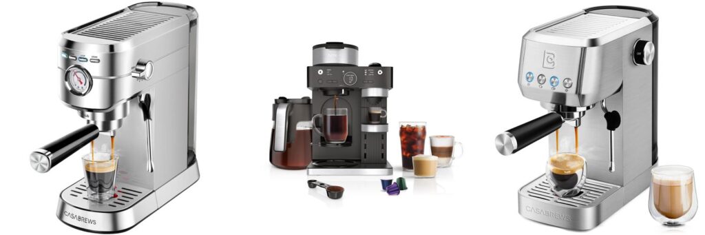 Home Espresso Coffee Machine combined image