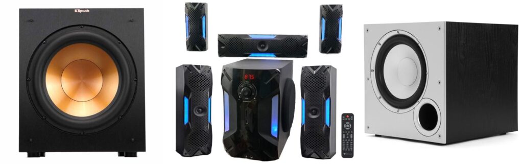 Home Theaters With Subwoofers combined image